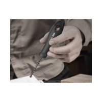 Шлицевая отвёртка DELI "Home Series Black" SL3x75мм HT1103 Cr-V, эксклюзивный дизайн, софттач, магнит 104602