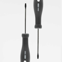 Шлицевая отвёртка DELI "Home Series Black" SL3x75мм HT1103 Cr-V, эксклюзивный дизайн, софттач, магнит 104602