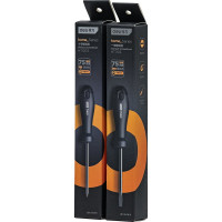 Крестовая отвертка DELI Home Series Black HT1203 PH0x75мм, Cr-V, Soft Touch рукоятка, подарочная упаковка, эксклюзивный дизайн 104606