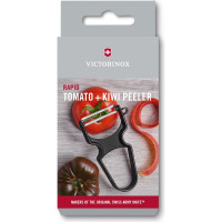 Овощечистка VICTORINOX RAPID, серрейторное лезвие из нержавеющей стали, чёрная 6.0933.3