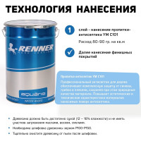Пропитка-антисептик для древесины RENNER YM С101 1 кг 1-101