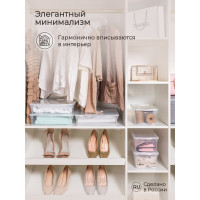 Комплект ящиков Econova Кристалл 4 шт. по 2 л, бесцветный 43427510122