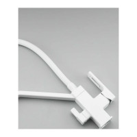 Смеситель для кухни Gappo 35k с выходом для питьевого фильтра, гибкий излив, белый-хром G4317-8 550573