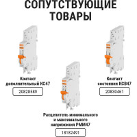 Автоматический выключатель TDM ELECTRIC ВА47-125 3Р 100А 15кА х-ка С SQ0223-0073