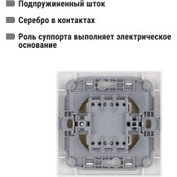 Выключатель TDM ELECTRIC Ильмень 1 кл. 10А белый SQ1823-0001