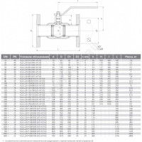 Шаровой кран LD ДУ 80/70 PN16 фланцевый КШЦФ вода L=210 мм 537274