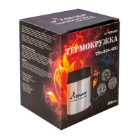 Термокружка Тонар T.TK-004-400 400мл, с крышкой и подставкой 281361