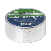 Армированная алюминиевая клейкая лента Megaflex strong foil 50 мм, 40 м MEGST.50.40