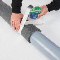 Армированная алюминиевая клейкая лента Megaflex strong foil 50 мм, 40 м MEGST.50.40