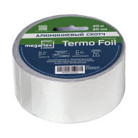 Алюминиевая клейкая лента Megaflex termo foil 50 мм, 40 м MEGTE.50.40