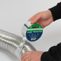 Алюминиевая клейкая лента Megaflex termo foil 50 мм, 40 м MEGTE.50.40