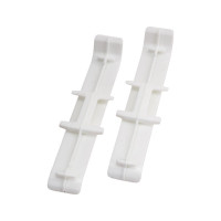 Соединитель для плинтуса DECONIKA (85 мм; 001-G Белый глянец; 2 шт.) Д-П85-С-Ф2 001-0 БЕЛ-Г