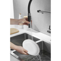 Смеситель для кухни ROSE с подключением к фильтру питьевой воды, оружейная сталь R958T