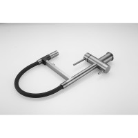 Смеситель для кухни ROSE с подключением к фильтру питьевой воды, оружейная сталь R958T