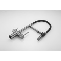 Смеситель для кухни ROSE с подключением к фильтру питьевой воды, оружейная сталь R958T