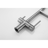 Смеситель для кухни ROSE с подключением к фильтру питьевой воды, оружейная сталь R958T