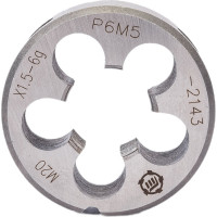 Плашка ООО "ТМТ ГРУПП" М20х1.5 Р6М5 6g 137180