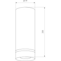Стационарный светодиодный светильник Elektrostandard DLR022 12W 4200K белый матовый a037524