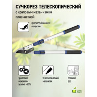 Телескопический сучкорез GREEN APPLE GTBL12-007 с храповым механизмом, плоскостной Б0003062