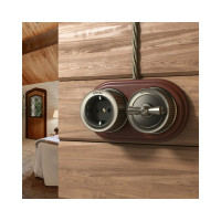 Рамка на 2 поста WERKEL W0025225 итальянский орех a050993