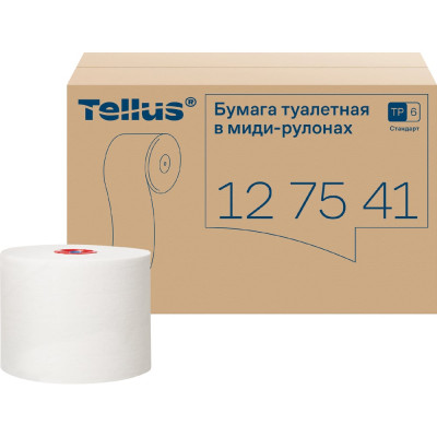 Туалетная бумага TORK Tellus Universal арт. в компактных рулонах мягкая Т6 27 рул. в уп. 21655 127540 127541
