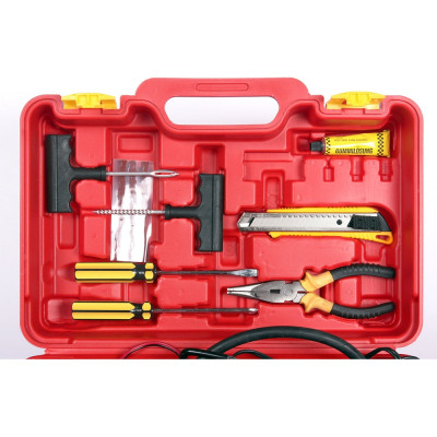 Автомобильный компрессор Dreamcar DK-60LV2 Original 2-х поршневой, с набором для ремонта шин DC-000-0845093