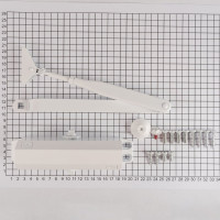 Доводчик DOORLOCK DL77N size 4/5 белый, крепежные размеры 162-168мм х 19мм 75541
