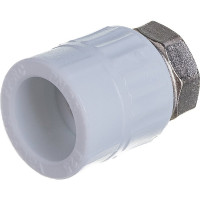 Комбинированная муфта VALFEX PP-R белая, 25х3/4 дюйма, с накидной гайкой 10139025 127-0261