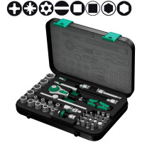 Набор трещоток Zyklop Speed WERA 8100 SA 2 1/4" с насадками 42 шт. 003533