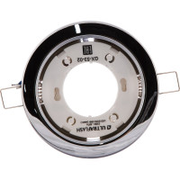 Металлический встраиваемый светильник Ultraflash хром GX-53-02 14056