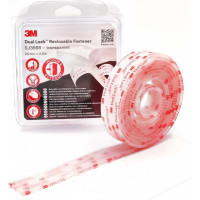 Многоразовая застёжка 3M Dual Lock SJ356B прозрачная, 25 мм х 2,5 м 7100123340