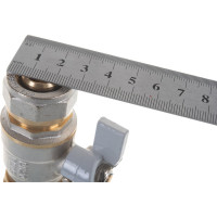 Шаровой кран для воды СТМ СТАНДАРТ 20х20, ц/ц, бабочка CWPB2020