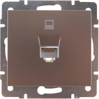 Компьютерная розетка Lezard RAIN цветная бронза, матовый 703-3188-139
