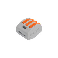 Клемма универсальная строительно - монтажная 3-проводная General Lighting Systems GTER2-03, упаковка 50 шт, 800482