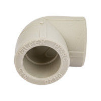 Угольник VALFEX PP-R серый, 25 мм, 90 градусов 10108025Г 127-0475