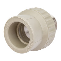 Муфта комбинированная под ключ с наружной резьбой VALFEX PP-R серая, 40 мм х1 1/4" 10135040Г 127-0371