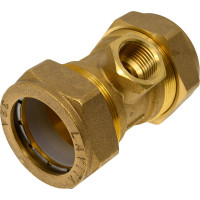 Тройник Lavita труба-вн. резьба-труба T/S 32х1/2х32