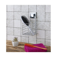 Многофункциональная полка для кухни и ванной TEKNO-TEL 11x13x23 самоклеящаяся хром EF073