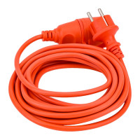 Шнур IEK УШ-01РВ, оранжевый, с вилкой и розеткой, 2Р+РЕ/5 метров, 3х1,0 мм2, IP44 WUP10-05-K09-44