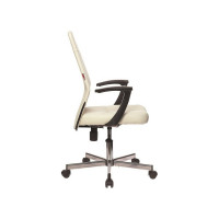 Кресло Easy Chair VBEChair-224 DSL PPU кожзам, бежевый OR-10, хром 979627