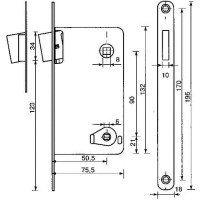Магнитная сантехническая защелка MORELLI MM 2090 PG цвет-золото 9008730