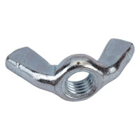 Барашковая гайка Стройбат DIN315 М5 белый цинк 100 шт 307600