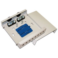 Оптический настенный кросс LANMASTER металлический, на 8 ST адаптеров LAN-FOBM-WM-8ST