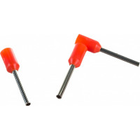 Штыревой втулочный изолированный наконечник KLR KTE 0.5-10 0.5мм2/L=10мм/Оранжевый 1005100