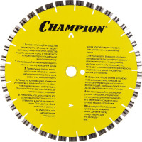Диск алмазный асфальт PRO Asphalt Runnerа (350х25.4х10 мм) Champion C1614