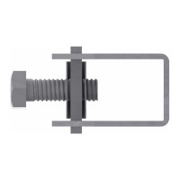Скоба-держатель полосы с болтом DKC ND2312