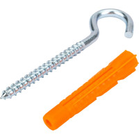 Шуруп-полукольцо Стройметиз 8,0х80 с унив.дюбелем 12х71, уп.2 шт. европодвес 2930331