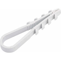 Дюбель-хомут ПЭМИ 5-10 для кругл. кабеля, белый 100 шт. X7910716