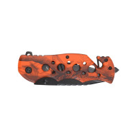 Нож Stinger 86 мм, оранжевый камуфляж, картонная коробка FK-020OR
