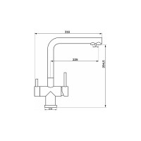 Смеситель LONGRAN Sprint logic Stainless Steel LM2192 SS